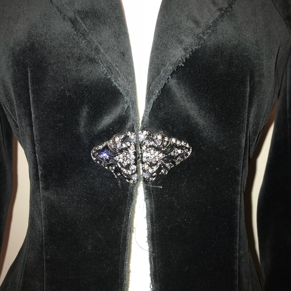 Velour embellished jacket - Picture 2 of 8